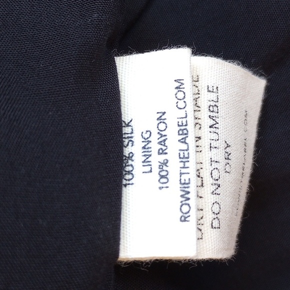 Rowie The Label Lola Silk Midi Slip Dress S Noir Black - Picture 6 of 10